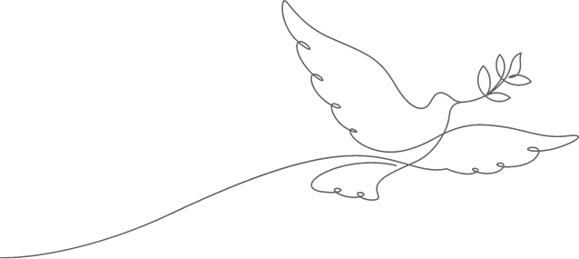 鳥が植物を加えているイラスト